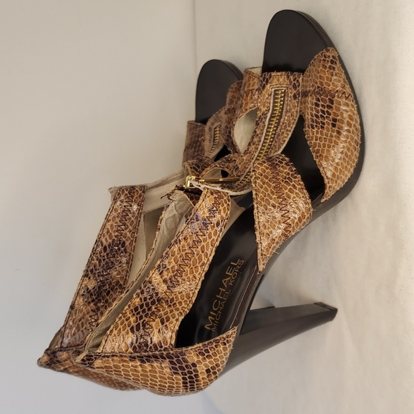 Michael Kors Snake Embossed Heels - Picture 9 of 10
